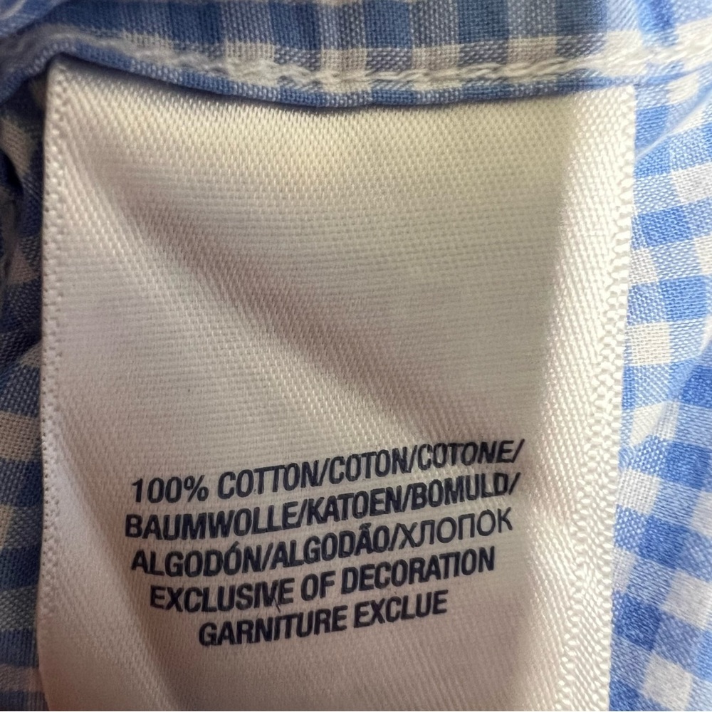 Ralph Lauren Performance Gingham Poplin Button Down Long Sleeve Shirt - Picture 11 of 11